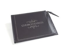 9780805459982 Large Guest Book With Pen Black