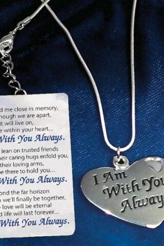 095177361016 I Am With You Always Necklace And Card