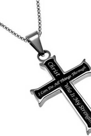 231100004135 Girls Iron Cross Christ My Strength