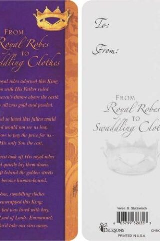 603799326353 From Royal Robes To Swaddling Clothes Bookmark