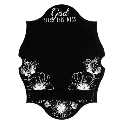 603799339193 God Bless This Mess Chalkboard (Plaque)