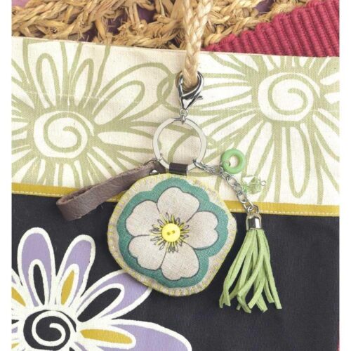608200015079 Linen Flower Charm