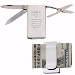 615122118689 Man Of God Money Clip With Multi Tool