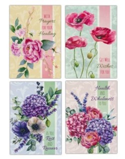 730817362625 Painted Petals Assorted Get Well KJV Box Of 12