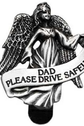 785525030373 Dad Please Drive Safely Angel Visor Clip
