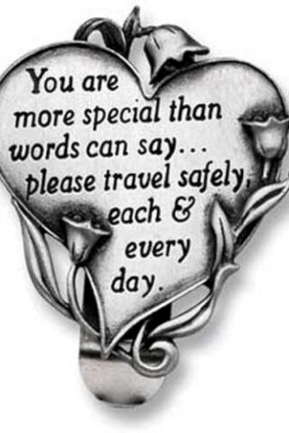 785525080552 You Are More Special Heart Visor Clip
