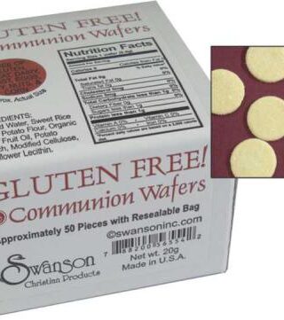 788200565542 Gluten Free Communion Wafers 50 Pack