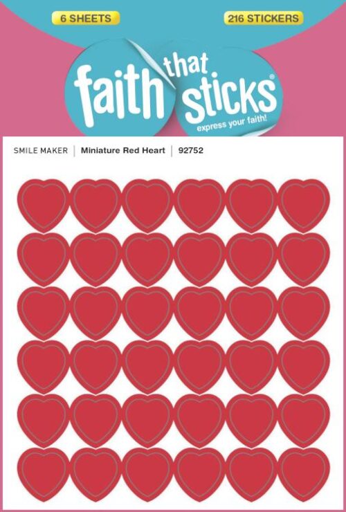 9781414392752 Miniature Red Heart Stickers
